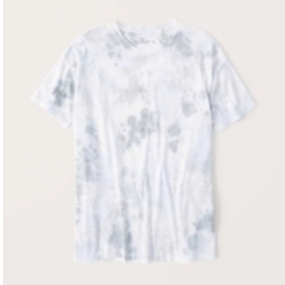 Abercrombie Women's Tie-Dye Oversized Boyfriend Tee